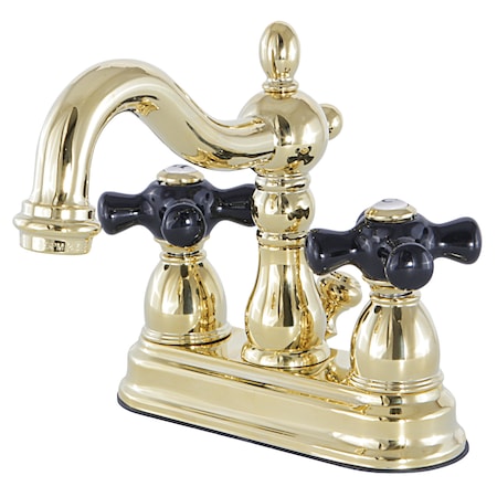 Kingston Brass 4" Centerset Bathroom Faucet, Polished Brass KB1602PKX